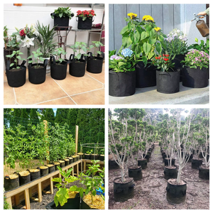 ถุงปลูกต้นไม้ทรงกลม LINFEI FELI HT-860049 ผลิตจากวัสดุรีไซเคิลรักษ์โลก ความจุ 1000 มล. พร้อมหูหิ้ว สไตล์ฟาร์มเฮาส์ - Product Image 4