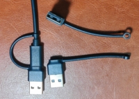 Cable de Carga Múltiple 2 en 1 Tipo C, USB A/C, Carga Rápida, Cobre Puro, Escáner de Código de Barras, Banco de Energía, Impresora, Auriculares para Computadora