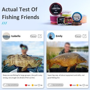 Directo de fábrica OEM <span class=keywords><strong>Super</strong></span> abrasión Multicolor línea de pesca 9 hebras línea de pesca <span class=keywords><strong>Super</strong></span> PE 300M - Product Image 6