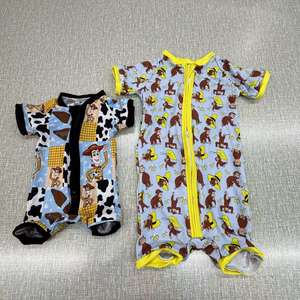 รอมเปอร์แขนยาวสำหรับเด็กเสื้อผ้าบูติกมีซิปทรงกล้วยทำจากไม้ไผ่2026สไตล์หวานขายส่ง - Product Image 1