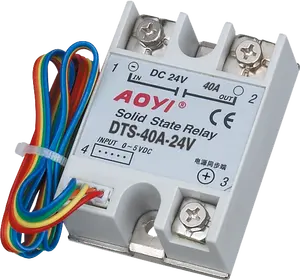 AOYI 24v ac ssr relais variable à semi-conducteurs monophasé DTS-10A-24V 0-24VAC avec protecteur