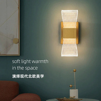 Lampu Dinding Mewah Nordik LED Lampu Samping Tempat Tidur Lampu Dinding Aluminium Lampu Dekoratif Dinding Ruang Tamu Modern
