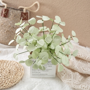 MW09919 mazzo di foglie di eucalipto fiore artificiale di nuovo stile di primavera per la decorazione domestica decorazione di nozze - Product Image 2