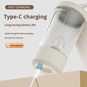 Shaker Elettrico USB per Proteine 450ml, Bicchiere Frullatore Ricaricabile Portatile 1200mAh, Tazza Miscelatrice per Fitness con Scala Graduata - Product Image 2