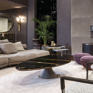 Living Room Furniture Low Round Nesting Italian Multifunctional Wooden Modern Luxury <b>Coffee</b> <b>Tables</b> Low Round Nesting <b>Coffee</b> - Product Image 3
