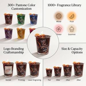 Bougie en cire de soja parfumée au cocktail français réaliste et luxueuse avec tranches d'orange pour la décoration de fêtes estivales, vente en gros, marque privée - Product Image 2