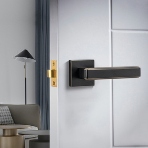 <strong>Black</strong> &amp; Coffee Bronze <strong>Door</strong> Lock Set - Brass Interior Passage &amp; Bathroom <strong>Door</strong> <strong>Knobs</strong> for Bedroom <strong>Doors</strong> - Product Image 5