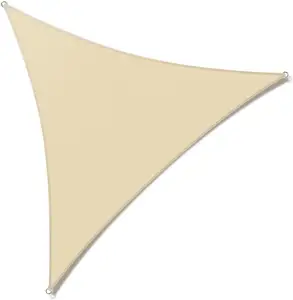 Dandelion Sun Shade Sail Triangle Canopy Fabric Cloth Screen Water Permeable UV Resistant Heavy Duty Carport Patio Outdoor