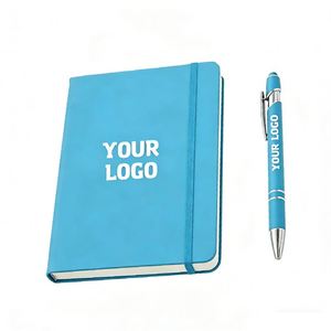 Wholesale Custom Logo Printed Pu Leather <b>A5</b> Size Promotion Business Gift Notebook Office School Journal Diary - Product Image 1