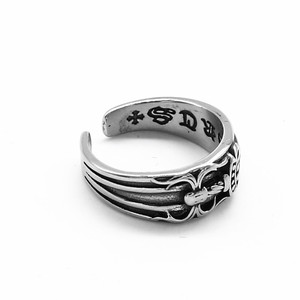yunnique Retro Geometric <b>Open</b> <b>Ring</b> Stainless Steel Men's Jewelry Gift Fashion <b>Rings</b> - Product Image 2