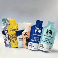 Sachet Laminado Brillante con Material de Alta Barrera para Concentrado de Café, Zumo de Frutas, Té y Bebidas - Empaque Minorista