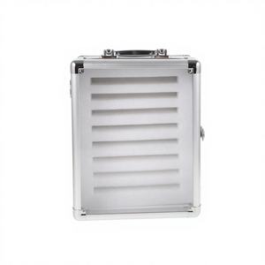 Elegante Caja de Almacenamiento para Teléfonos Celulares con Asa, de Aluminio Transparente, para Oficina y Escuela, con Cerradura - Product Image 2