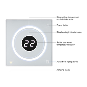 床暖房サーモスタットLED回転タッチで画面を調整室内温度コントローラー - Product Image 3