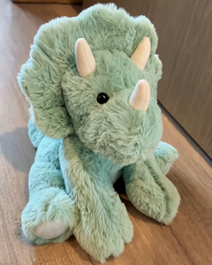 Peluche Triceratopo Super Morbido Stile JC, Imbottito in Cotone PP, Ricamato, Regalo di Compleanno per Bambini con Personalizzazione - Product Image 2