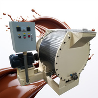 Machine de raffinage et de conchage automatique de chocolat de petite capacité, 380V, garantie 1 an, du grain à la tablette, pour boulangerie et laboratoire