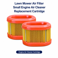 Filtre à air ovale en gros pour tondeuse à gazon, élément filtrant d'admission de moteur durable, cartouche de nettoyage pour équipement de jardin extérieur