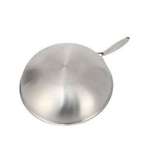 <span class=keywords><strong>Wok</strong></span> chinois antiadhésif en acier inoxydable triple couche pour cuisine économe en énergie, vente en gros - Product Image 6