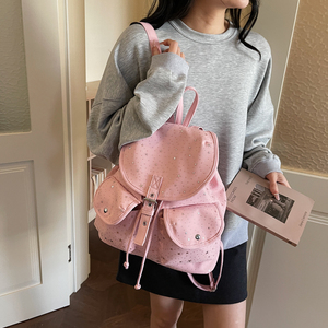Nueva <span class=keywords><strong>Mochila</strong></span> Escolar de Gran Capacidad para Mujeres y Chicas, Diseño Coreano con Lazo, Correa de Hombro Arqueada y Suave - Product Image 5