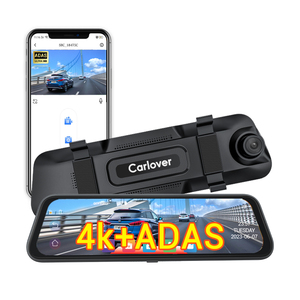 전면 4K 및 후면 1080P 플러스 ADAS 및 BSD 기능을 갖춘 9.66 인치 터치 스크린 WiFi 레코더 - Product Image 1