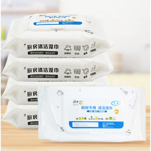<b>Kitchen</b> Cleaning Wipes Extra Thick Large Pack Disposable Wet Wipes For Household Use - Product Image 1
