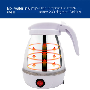 New Style Portable Household Retractable Folding <strong>Small</strong> Electric <strong>Kettle</strong> Travel Folding Food Grade Silicone Mold Electric <strong>Kettle</strong> - Product Image 5