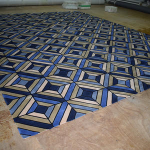 <span class=keywords><strong>Tapis</strong></span> en peau de vache imité Patchwork en laine et viscose pour Showroom à domicile - Product Image 3