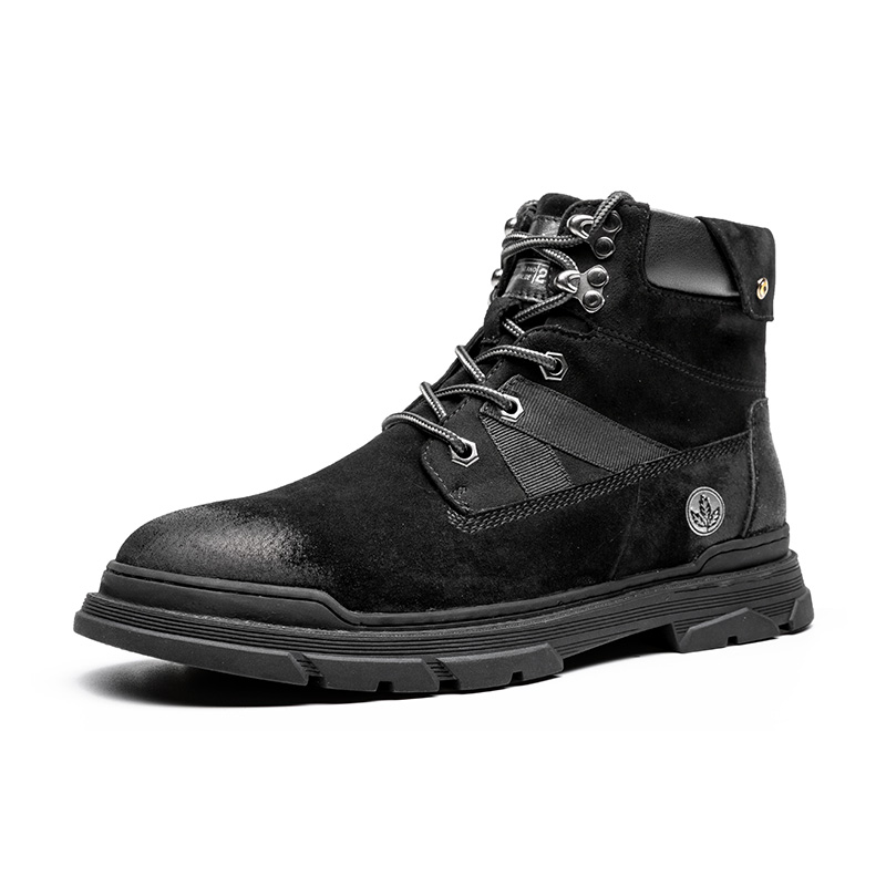 Leaveland новый досуг мужская обувь рабочие ботинки с высоким верхом; Британский стиль; Мужская обувь; Мужские ботинки из натуральной кожи; Мужские ботинки с высоким берцем