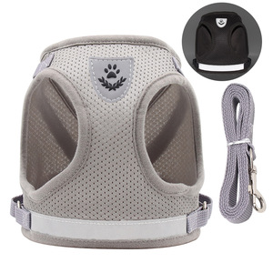 Hot Sale Adjustable Rivet Polyester Material <b>Dog</b> Harness Breathable Reflective Air Mesh Vest Personalized Fashion Style Includes - Product Image 5