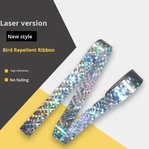 Sıcak satış açık meyve bahçesi anti-kuş aracı PET kuş-şaşırtıcı şerit lazer kuş-savucu özel yansıtıcı flaş kuş geçirmez kemer - Product Image 6