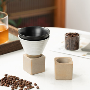 200ml Coarse Earthenware <b>Ceramic</b> Coffee <b>Mug</b> High Appearance Japandi Style Camping <b>Mug</b> Creative Retro Home Use Reusable - Product Image 2