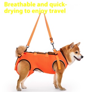 Ropa de asistencia para mascotas de verano para perros mayores con debilidad en las piernas delanteras y traseras Ropa de rehabilitación para trastornos al caminar - Product Image 2