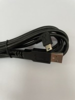 Kabel USB Mini 90 Derajat, Sudut Kanan 90 Derajat Mini USB 5 Pin B Pria Ke USB A Pria 1M 1.5M 1.8M 3M 5M