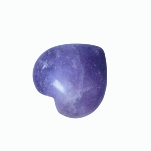 Petit Cœur en Améthyste Polie, Pierre Naturelle, Breloque pour Bijoux, Artisanat, Ornement Spirituel, Cadeau - Product Image 1