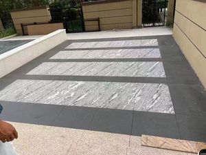 Les marches d'escalier en granit doré Jupana couvrent un design moderne pour l'intérieur, finition de surface en dolomite et marbre en Chine - Product Image 6