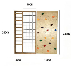 Équipement d'escalade multifonctionnel en bois massif pour enfants, idéal pour l'entraînement physique à domicile – Vente directe usine - Product Image 3