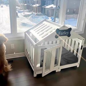 Vendita calda moderna casa per cani Premium in legno casa per cani con personalizzazione gratuita più colori - Product Image 6