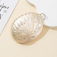 Nouvelle mode nacre coquille pendentif breloque conque naturel blanc ormeau coquille pendentif pour bijoux à bricoler soi-même collier