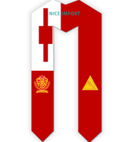 Écharpe de graduation unisexe avec drapeau des îles Turcs et Caïcos, motif multiculturel, pour les diplômés de l'école supérieure, idéale pour les études à l'étranger