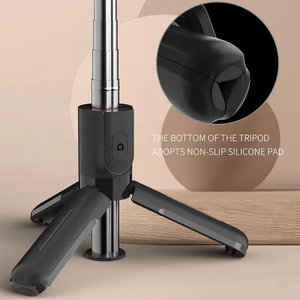 Venta caliente portátil L11 <span class=keywords><strong>Mini</strong></span> Selfie Stick soporte de teléfono de fibra de carbono Control remoto inalámbrico giratorio para usuarios de teléfonos inteligentes - Product Image 6