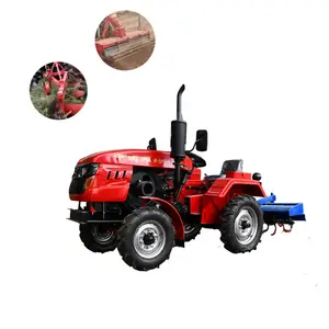 Trattore agricolo compatto mini trattore diesel a 4 ruote 4x4 ruote