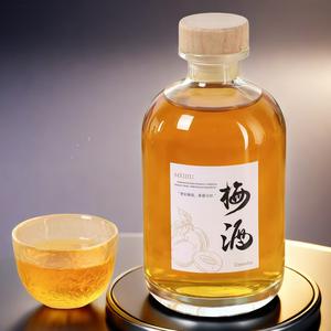 Bouteille <span class=keywords><strong>de</strong></span> vin en verre transparente vide <span class=keywords><strong>de</strong></span> 500 ml avec bouchon en bois scellé, sérigraphie et gravure pour l'emballage du brandy et <span class=keywords><strong>de</strong></span> la tequila - Product Image 4