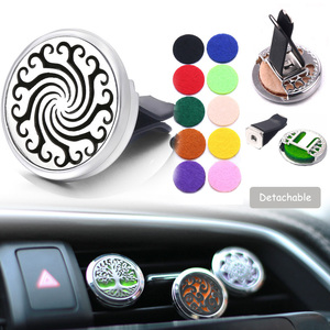 Clip de acero inoxidable con diseño hueco para perfume de coche, para salida de aire - Product Image 6