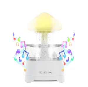Máquina de reproductor de música de Mesa para el hogar al por mayor difusor de aceite esencial multifuncional purificador de aire humidificador de sonido de lluvia para dormir
