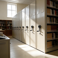Étagère mobile compacte en métal moderne, étagères réglables, grande capacité, pour bureau, bibliothèque, atelier, entrepôt