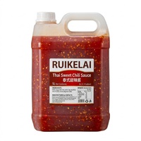 Sauce chili douce halal en vrac, 5 litres, ingrédient alimentaire commercial, condiment thaïlandais authentique, fournisseur