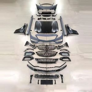 Kit carrosserie pour <span class=keywords><strong>Mercedes</strong></span>-benz <span class=keywords><strong>Classe</strong></span> <span class=keywords><strong>C</strong></span> W205 2015-2018 à <span class=keywords><strong>2019</strong></span> amg comprenant pare-chocs avant et arrière avec calandre, jupes latérales, capot - Product Image 1