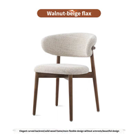 Chaise de salle à manger pliable en bois massif de style nordique, dossier décontracté, tabouret de haute qualité pour la maison, petits hôtels, bureaux et tables à manger