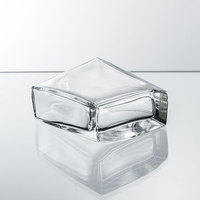 Flacon de parfum rectangulaire en verre rechargeable de 100 ml, marque personnalisée