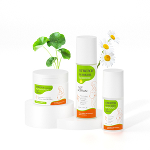 Set de Crema Orgánica Anti-Estrías de Marca Privada con <span class=keywords><strong>Aceite</strong></span> de <span class=keywords><strong>Almendras</strong></span> <span class=keywords><strong>Dulces</strong></span>, Manteca de Karité y <span class=keywords><strong>Aceite</strong></span> de Argán para Eliminar Marcas de Estrías del Embarazo - Product Image 1