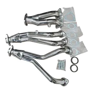 Auto Racing Parts Engine Turbo Stainless Steel Exhaust Header Tail Pipe Downpipe Kit for VW Golf 2 19E 1.8L 3 TYP 1 HXO 2.0L 16V